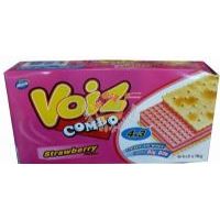 沃伊思草梅味4+3梳打威化夾心餅干/180克