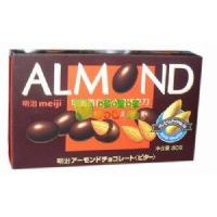 明治杏仁夾心黑巧克力80克